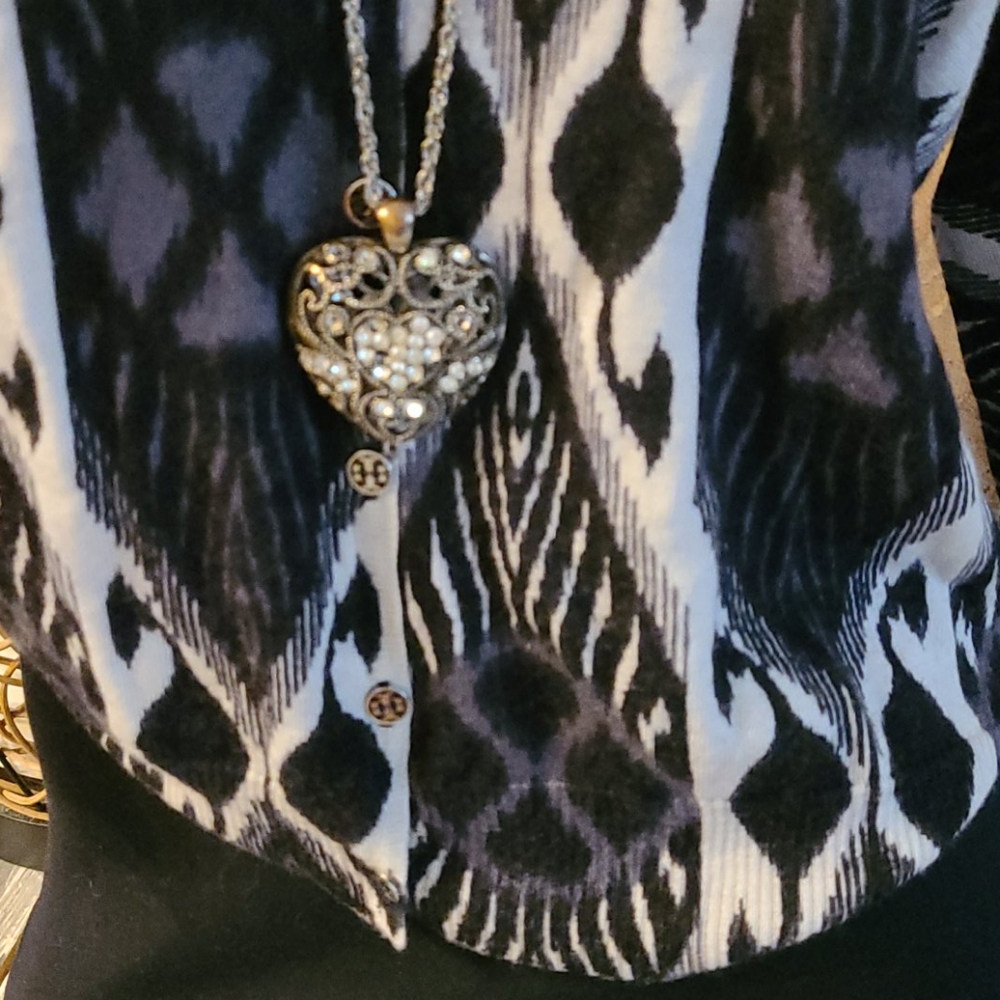 Tory Burch Sweater Medium Multi 100 Wool Lame - image 7